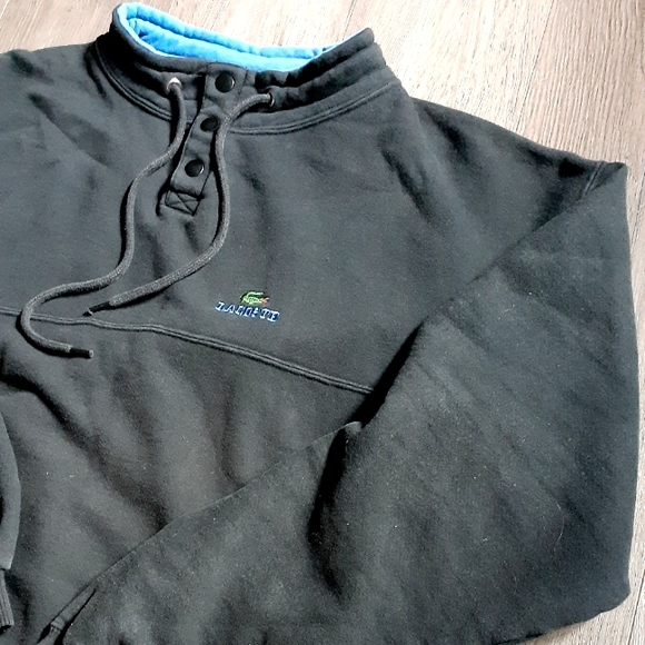 Vintage 90s Black Lacoste sweatshirt "men" XL - Picture 2 of 3